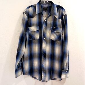 Roper Plaid Pearl Snap Long Sleeve Shirt